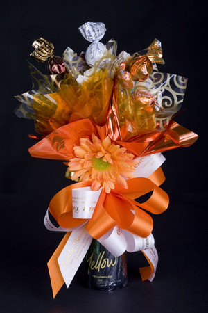 Candy Bouquet Currimundi Pic 5 - picolllo champagne with our very own candy bouquet branded chocs and candies