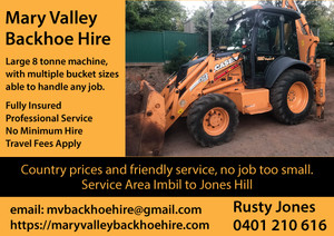 Mary Valley Backhoe Hire Pic 3