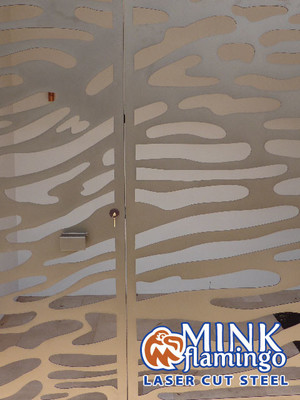 Mink Flamingo Laser Cut Screens Pic 2 - MINK FLAMINGO LASER CUT SCREENS laser cut screens laser cut signs laser cut panels laser cut privacy screens decorative screens laser cut garden screens laser cutting