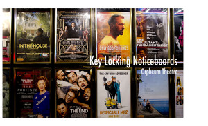 Lawdex Displays Pic 2 - Key Locking Noticeboards Opheum Theatre