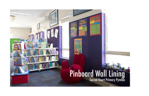 Lawdex Displays Pic 4 - Pinboard Wall Lining Sacred Heart Pymble