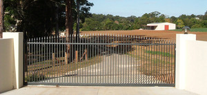 Low Cost Garage Doors & Gates Pic 3 - Solar powered rural swing and sliding gates