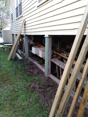 Robert's Handyman & Carpentry Service Pic 4 - Battening before