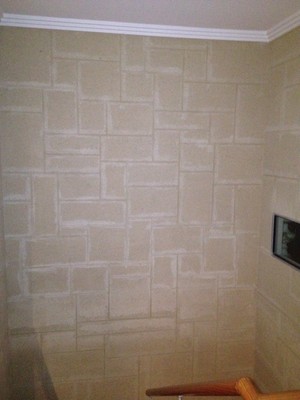 MEK Plastering Pic 4 - Mock Limestone