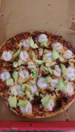 Roman Pizza Pic 5 - King prawn gourment pizza