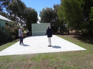 Synthetic Grass Tasmania Pic 2 - Tilted hitting wall designed engineered by Synthetic Grass Tasmania