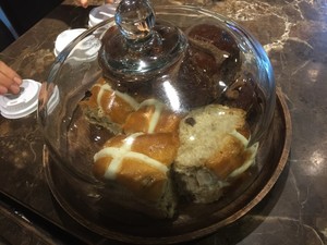 Cafe Chocolat Pic 4 - Giant hot cross buns at Cafe Chocolat