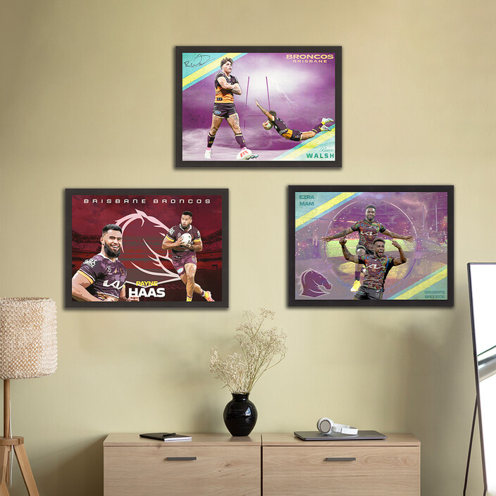 Sports Cave Pic 1 - Footy NRL Broncos Design by Sports Cave