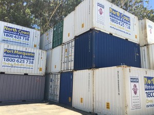 Port Macquarie Removals & Storage Pic 2 - Our Storage Container Yard in Port Macquarie