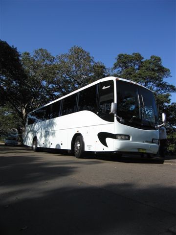 A1 Coachlines Pic 1 - 48 seat luxury coach toilet equipped seat belted air conditioned with onboard dvd and screen cd player luggage storage capacity same size vehicle also available in a larger seating capacity of 54 seats or 61 seats as the need arises