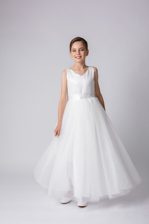 Ana Balahan Pic 3 - The Grace is a stunning Aline floorlength flower girl dress It is beautiful wear for a wedding