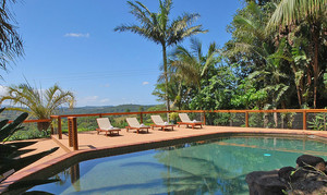 SummerHills Retreat Byron Bay Pic 3 - Refreshing 12metre Saltwater Swimming Pool