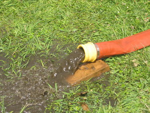 Pristine Water Systems Australia Pic 3 - Sludge debris vacuumed cleaned and pumped from rainwater tank