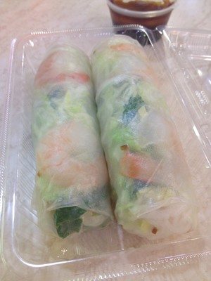 Asian Taste Lunch Express Pic 2 - Cold Roll prawn outside