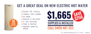 All Mountains Plumbing Pic 2 - NEW 315L ELECTRIC HOT WATER DEAL