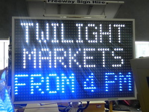 Freeway Sign Hire Pic 4 - 5 colour vms