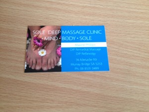 Sole Deep Massage Clinic Pic 3 - Business Card