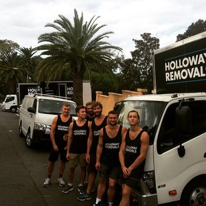 Holloway Removals Pic 3 - 3 trucks 1 van and 8 removals men and 4 big days This was one massive job in Rose Bay