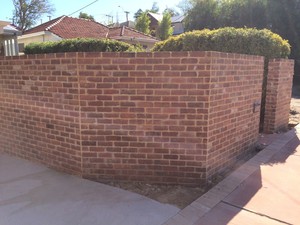 Perth Bricklaying Company Pic 5 - Front brick fence and letterbox