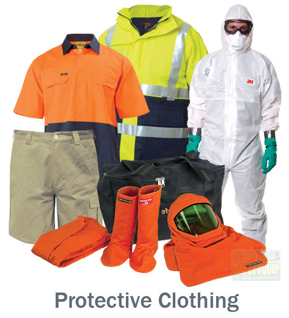 SafetyQuip Pic 1 - Protective Clothing work shirts trousers shorts jackets vests aprons coveralls chemsuits welding apparel firefighting apparel tool belts etc