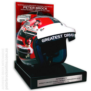 Peter Brock Online - Authentic Peter Brock Merchandise Online Pic 2 - Peter Brock Greatest Driver Display Helmet