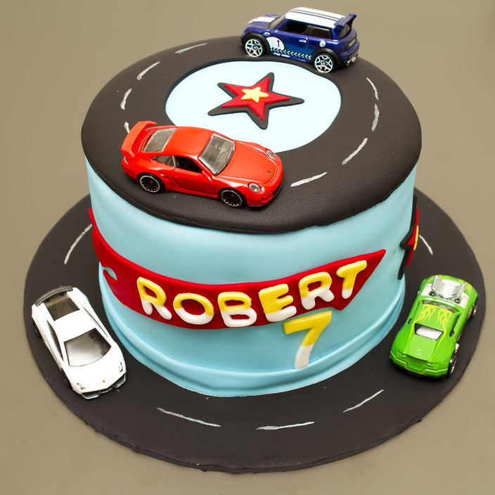 Treats on Cherry Pic 1 - Hotwheels cake