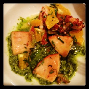 No Name Darlinghurst Pic 5 - Octopus salad with pesto sauce