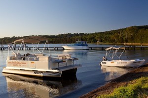 Annandale Boat Hire Pic 3 - Self Drive No Licence Required 7m Pontoon or 4 m Tinnie