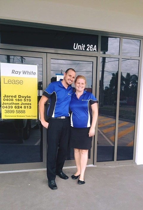 Johnson Electrical Pty Ltd Pic 1 - CHRIS LEONIE GETTING THE KEYS TO OUR NEW SHOWROOM AT TINGALPA