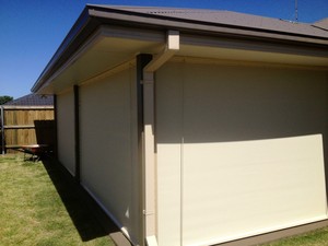 Hunter Aussie Outdoor Alfresco/Cafe Blinds Pic 2 - Aussie Shade Mesh Blinds give privacy and keep the flies and mosquitoes out