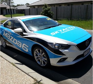 Visual Industries Digital Design Pic 2 - Half Wrap for Mazda Celebrity Challenge completed by Visual Industries