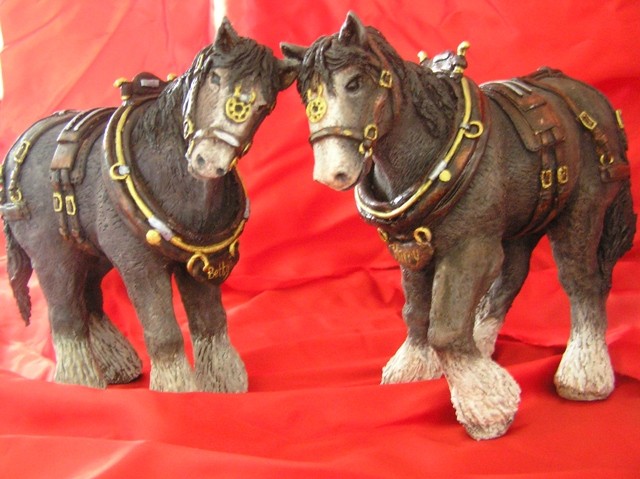 Torki's Sugar Art and Cake Design Pic 1 - Draft Horses Sugar sculptures