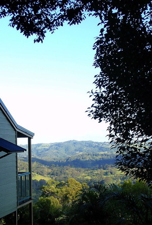 Maleny Luxury Cottages Pic 4 - Private decks with big views Cabins holiday houses accommodation Maleny QLD Sunshine Coast