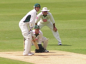 Nepean Physiotherapy Pic 3 - Simon Hogg from Nepean Physiotherapy helps Shoaib Akhtar the Rawalpindi Express overcome an Ankle Sprain with Sports Taping Proprioceptive training Balance Exercises