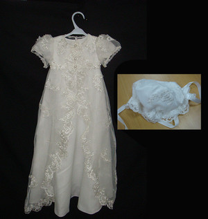 cutiepye christening wear Pic 2 - organza made by cutiepye