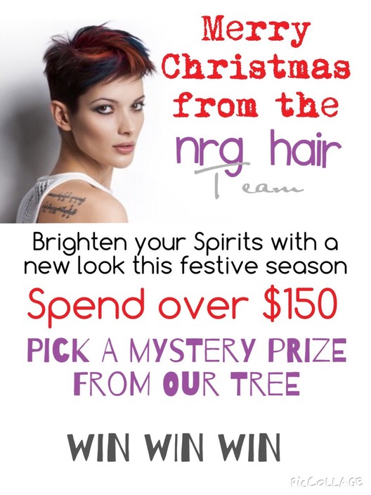 NRG Hair Room Pic 1 - Valid until 24122014 Christmas Present Giveaway Spend over 150 and win a mystery Christmas present