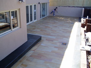 Audet Landscapes Pic 3 - 600x300 sawn sandstone kew