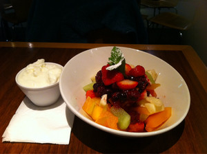 Short Black Cafe Pic 5 - Delicious fruit salad and yoghurt