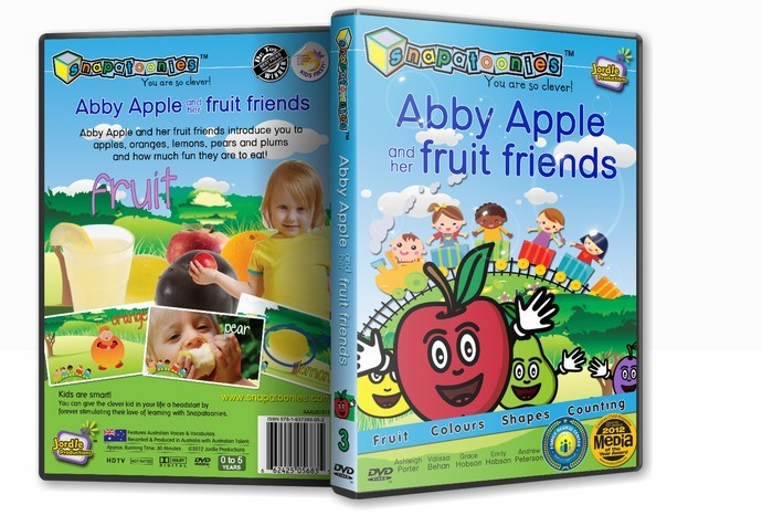 Snapatoonies Pic 1 - Snapatoonies Award Winning educational DVD Abby Apple and her fruit friends