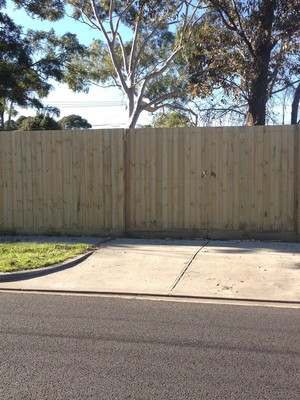 Better Timber Fencing Pic 5 - Standard paling fence with gates