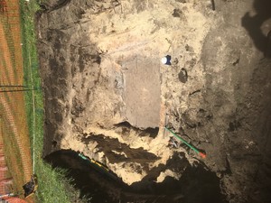 FoxHole Excavation Pic 3 - Footing hole for electricity kiosk