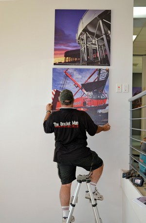 The Bracket Man Pic 3 - CimecoInstallation of Paintings