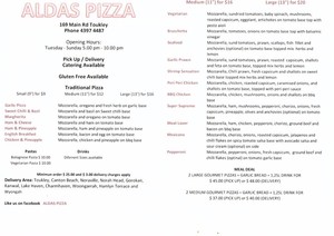 Aldas Pizza Pic 5 - ALDAS PIZZAS MENU