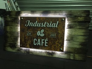 Proform Projects Pic 3 - Illuminated Retro Old School Looking Cafe Sign