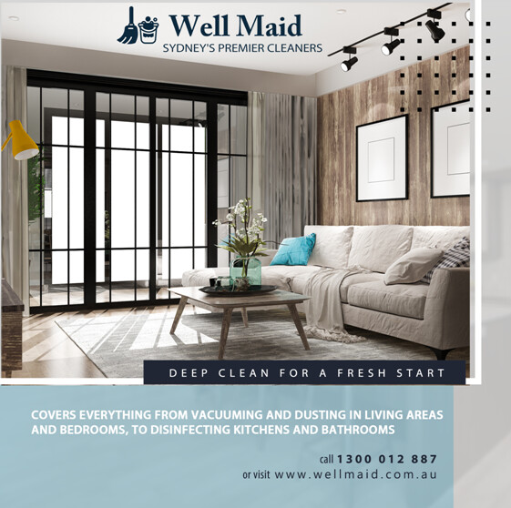 Well Maid Pic 1 - A Deep Clean for a Fresh Start Discover the difference with our Deep Clean A fresh pristine environment will reduce likelihood of becoming sick decrease dust and sets the stage to transition seamlessly to our Standard Clean for ongoing brilliance