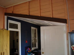 Qld Heritage Restorations Pic 4 - Kitchen wall removal with support beam