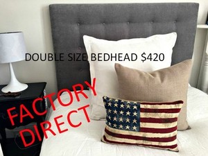 Bed Head Factory Pic 3 - AUSTRALIAN MADE hundreds of fabrics to choose from DOUBLE SIZE BEDHEAD 420 QUEEN SIZE BEDHEAD 450 KING SIZE BEDHEAD 480 KING SINGLE BEDHEAD 390