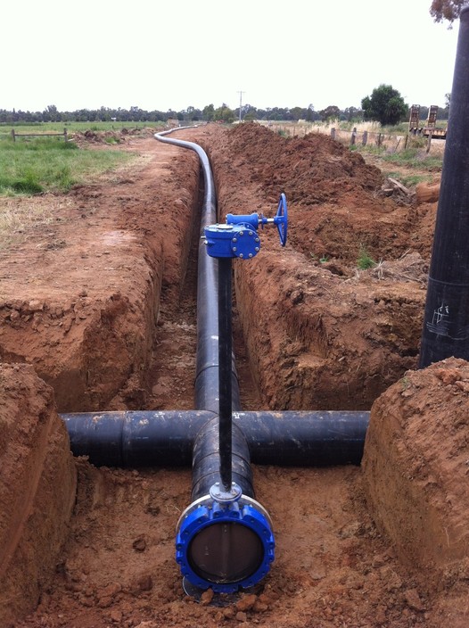 G & M Poly Irrigation Pic 1 - Custom Fabricated Four Way Tee