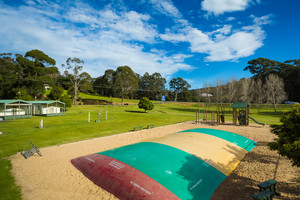 Eden Beachfront Holiday Park Pic 2 - Eden Beachfront Holiday Park jumping pillow