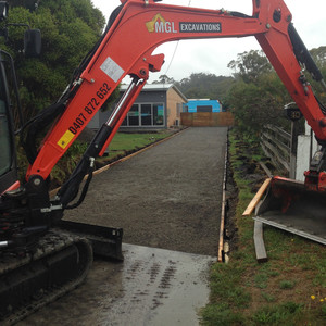 MGL Excavations Pic 3 - Driveway prep for concreting